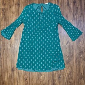 BB Dakota Green Patterned Dress